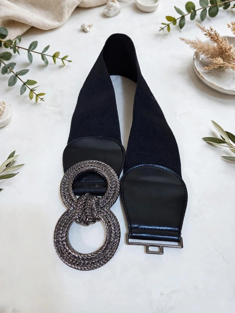 Women's Belt retro vintage Stretchy Cinch Belt 3 Inch Wide
